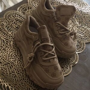 Brown Monogram Sneakers